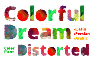 Colorful Dream Distorted: A Bold Color Fonts Review