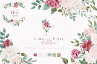 Country Flora Watercolor Flowers & Illustrations
