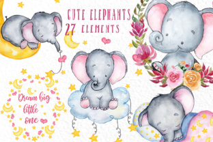Cute Elephant Clipart for Crafts