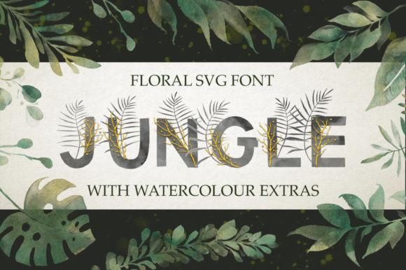 Jungle Color Fonts for Crafters and Designers