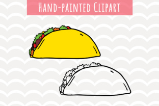 Taco Clip Art for Crafts and Branding