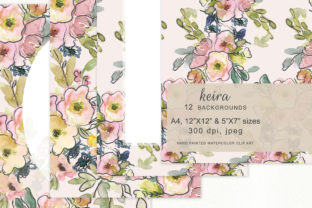 Watercolor Blush and Lemon Floral Illustrations
