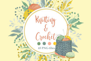 Watercolor Knitting & Crochet Illustrations