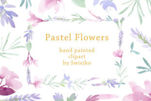 Watercolor Pastel Flowers I: Soft Illustrations
