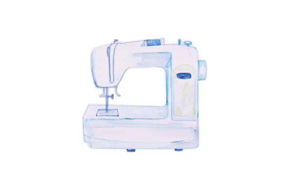 Watercolor Sewing Machine: A Designer Review